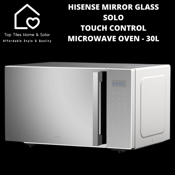 Hisense Mirror Glass Solo Touch Control Microwave Oven - 30L