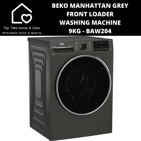 Beko Manhattan Grey Front Loader Washing Machine - 9kg BAW204