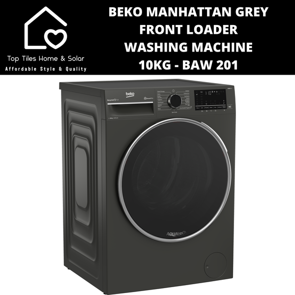 Beko Manhattan Grey Front Loader Washing Machine - 10kg BAW 201