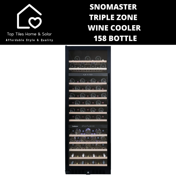 SnoMaster Triple Zone Wine Cooler - 158 Bottle