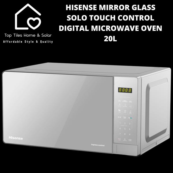 Hisense Mirror Glass Solo Touch Control Digital Microwave Oven - 20L