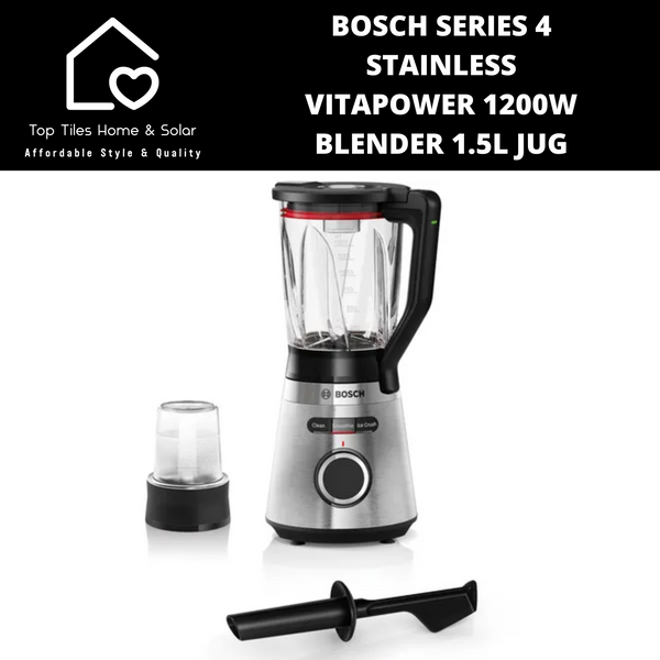 Bosch Series 4 - Stainless VitaPower 1200W Blender - 1.5L Jug