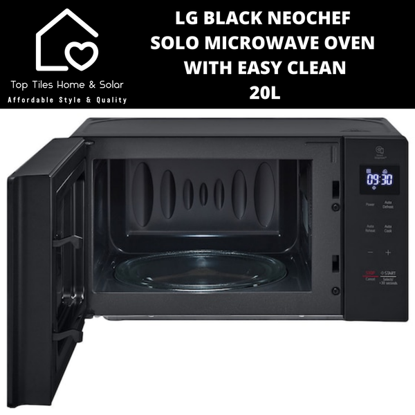 LG Black NeoChef Solo Microwave Oven with Easy Clean - 20L