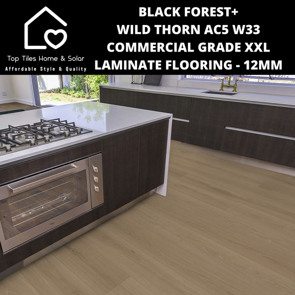 Black Forest+ Wild Thorn AC5 W33 Commercial Grade XXL Laminate Flooring - 12mm