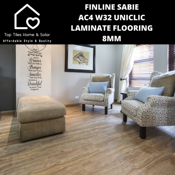 FINline Sabie AC4 W32 UniClic Laminate Flooring - 8mm