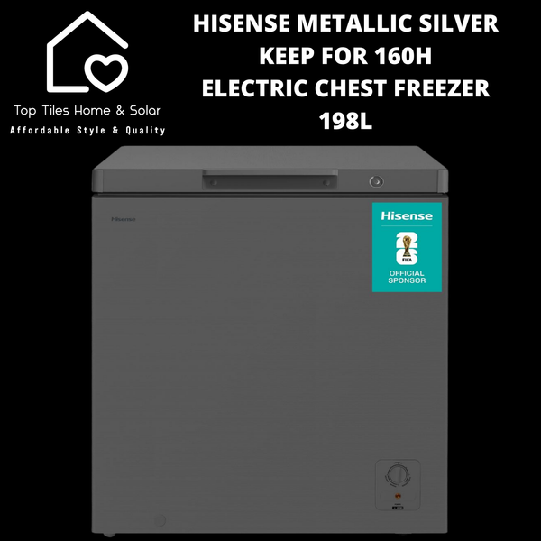 Hisense Metallic Silver Keep For 160H Electric Chest Freezer - 198L