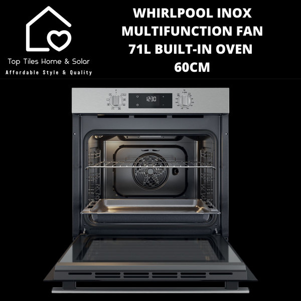 Whirlpool Inox Multifunction Fan - 71L Built-In Oven - 60cm