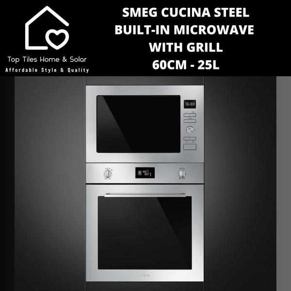 Smeg Cucina Built-in Microwave with Grill - 60cm - 25L