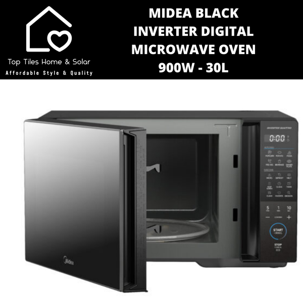Midea Black Inverter Digital Microwave Oven 900W - 30L