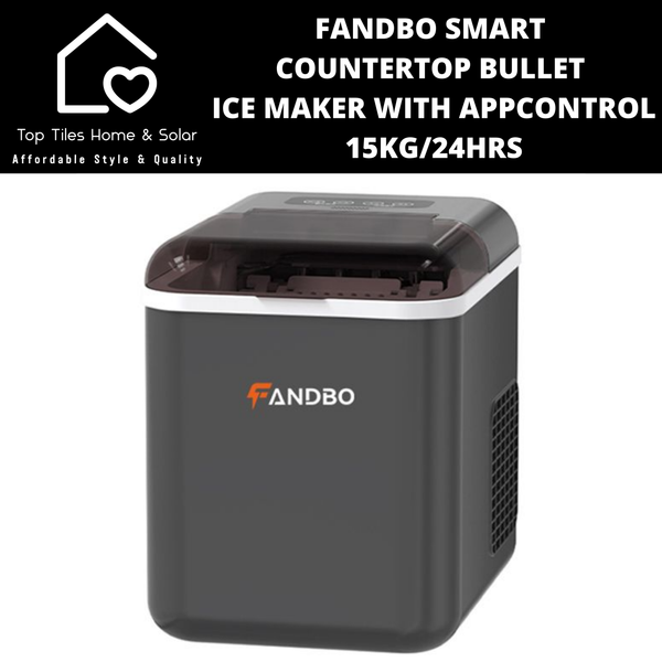Fandbo Smart Countertop Bullet Ice Maker with AppControl - 15kg/24Hrs