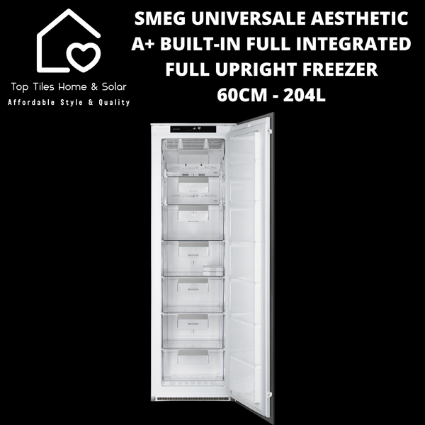 Smeg Universale Aesthetic A+ Built-in Fully Integrated Upright Freezer - 204L