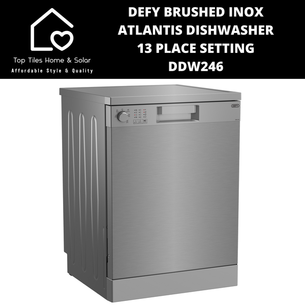 Defy Brushed Inox Atlantis Dishwasher - 13 Place Setting DDW246