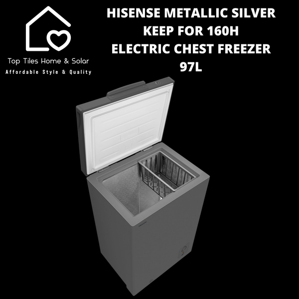 Hisense Metallic Silver Keep For 160H Electric Chest Freezer - 97L