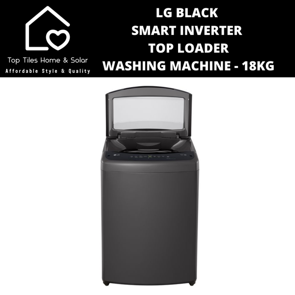 LG Black Smart Inverter Top Loader Washing Machine - 18kg