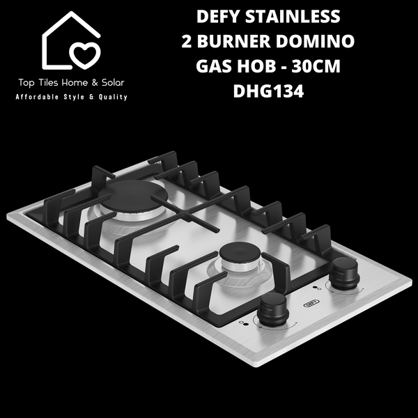 Defy Stainless 2 Burner Domino Gas Hob - 30cm DHG134