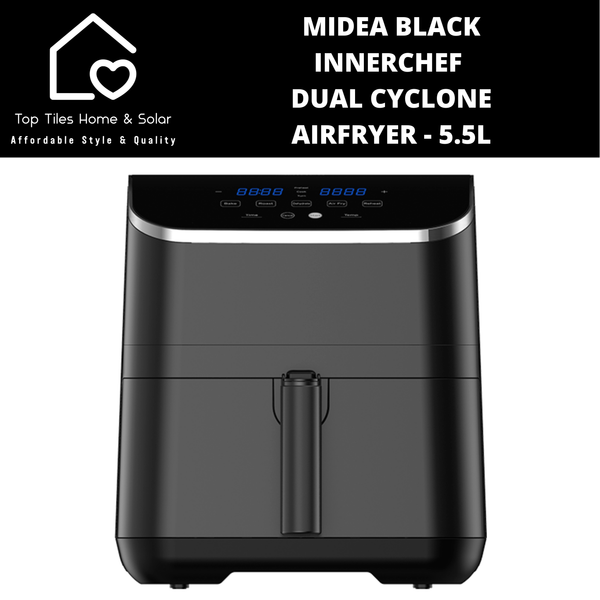 Midea Black InnerChef Dual Cyclone Airfryer - 5.5L