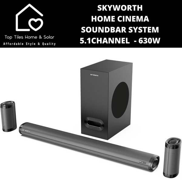 Skyworth Home Cinema Soundbar System 5.1Channel  - 630W