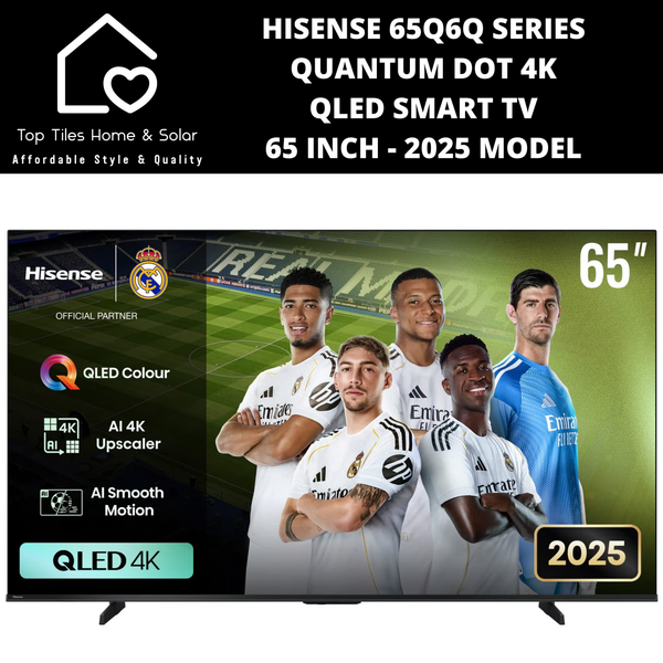 Hisense 65Q6Q Series Quantum Dot 4K QLED Smart TV - 65 Inch 2025 MODEL