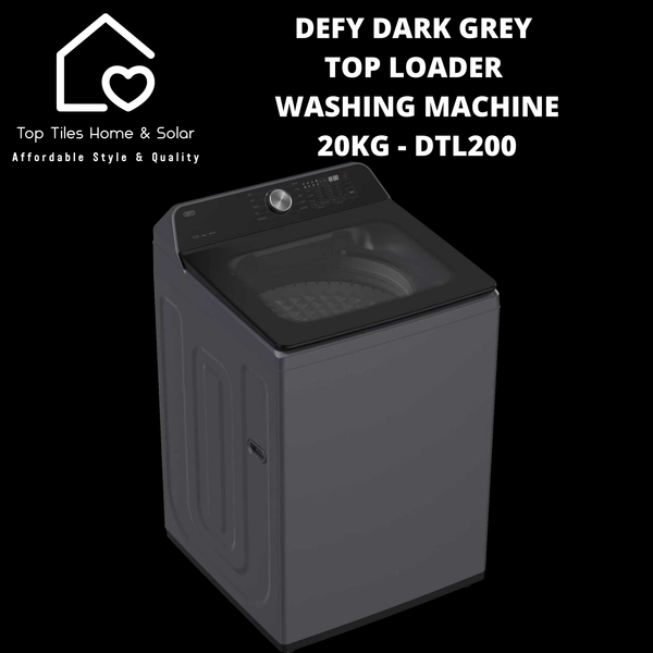 Defy Dark Grey Top Loader Washing Machine - 20kg DTL200