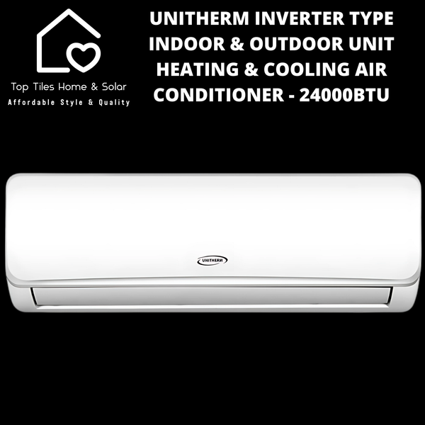 Unitherm Inverter Type Indoor & Outdoor Unit Heating & Cooling Air Conditioner - 24000BTU