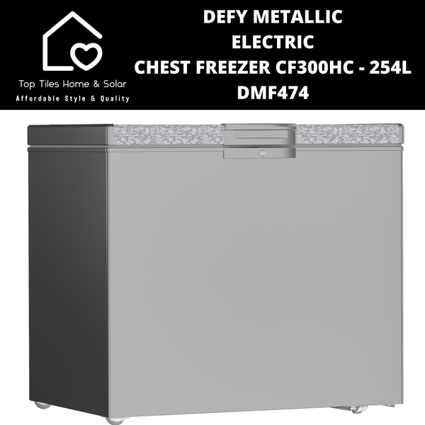 Defy Metallic Electric Chest Freezer - 254L DMF474