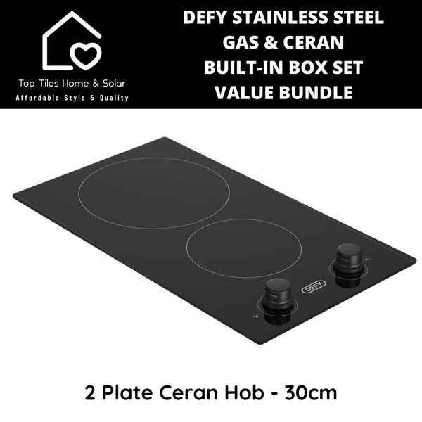 Defy Stainless Steel Gas & Ceran Built-in Box Set - Value Bundle