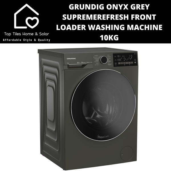 Grundig Onyx Grey SupremeRefresh Front Loader Washing Machine - 10kg