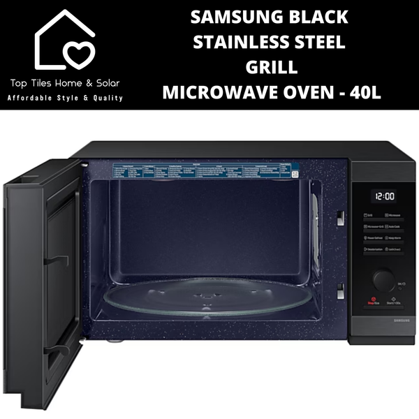 Samsung Black Stainless Steel Grill Microwave Oven - 40L