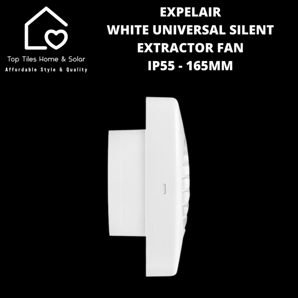 Expelair White Universal Silent Extractor Fan IP55 - 165mm