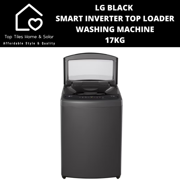 LG Black Smart Inverter Top Loader Washing Machine - 17kg