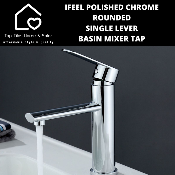IFeel Gun Polished Chrome Rounded Single Lever Basin Mixer Tap