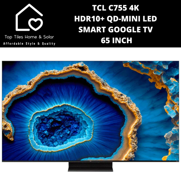 TCL C755 4K HDR10+ QD-Mini LED Smart Google TV - 65 Inch
