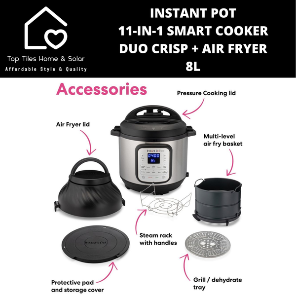 Instant Pot 11-in-1 Smart Cooker Duo Crisp + Air Fryer - 8L
