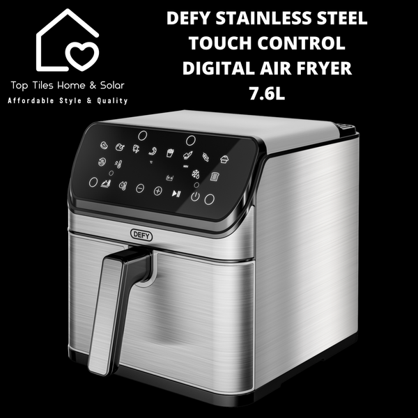 Defy Stainless Steel Touch Control Digital Air Fryer - 7.6L