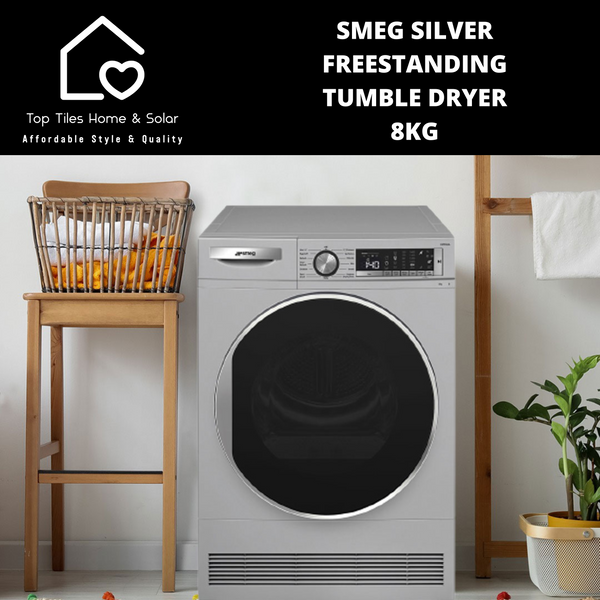 Smeg Silver Freestanding Tumble Dryer - 8kg