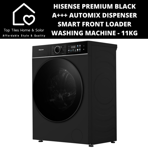 Hisense Premium Black A+++ AutoMix Dispenser Smart Front Loader Washing Machine - 11kg
