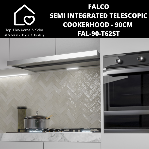 Falco Semi Integrated Telescopic Cookerhood - 90cm FAL-90-T62ST