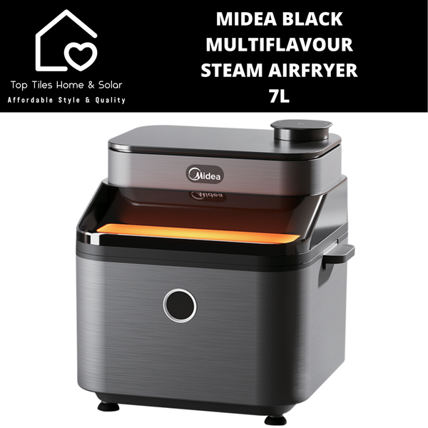 Midea Black Multiflavour Steam Airfryer - 7L