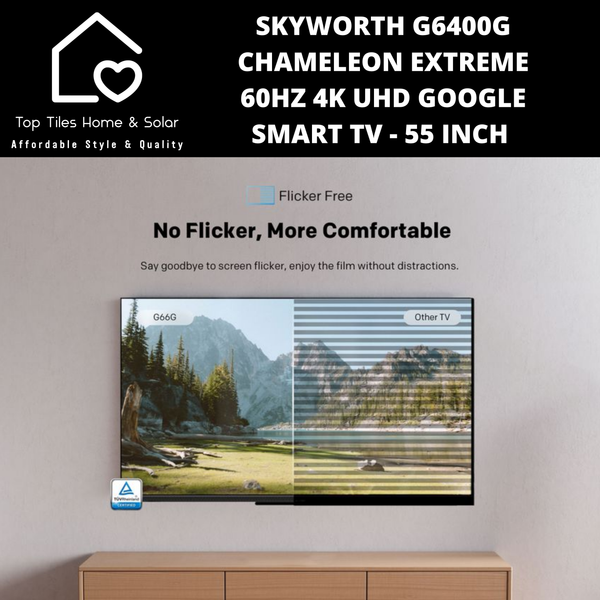 Skyworth G6400G Chameleon Extreme 60Hz 4K UHD LED Google Smart TV - 55 Inch