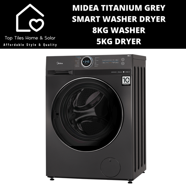 Midea Titanium Grey Smart Washer Dryer - 8/5kg Washer Dryer