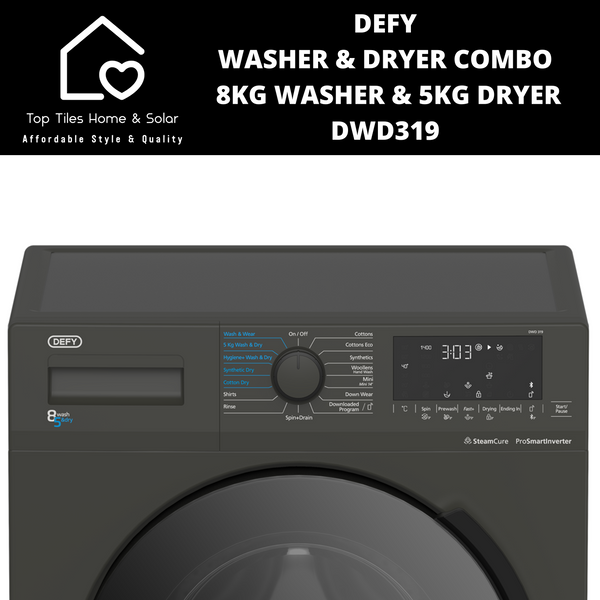 Defy Washer & Dryer Combo -  8kg Washer & 5kg Dryer DWD319