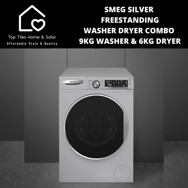 Smeg Silver Freestanding Washer Dryer Combo - 9/6kg