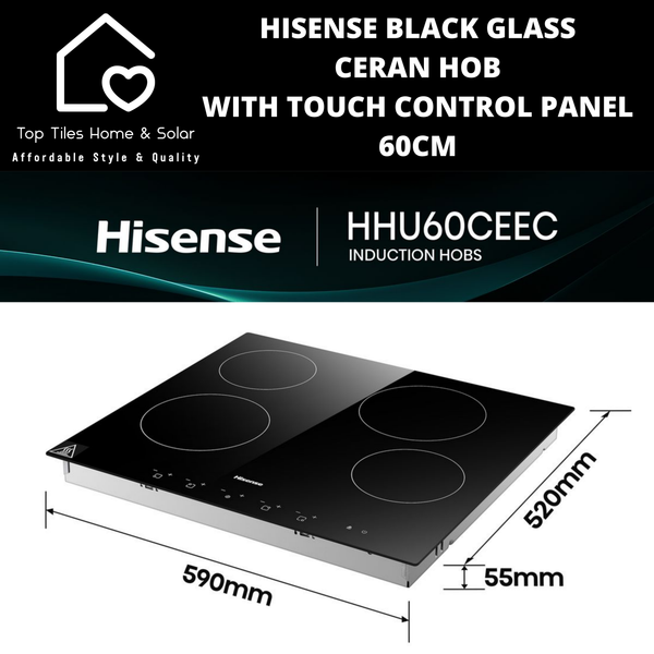 Hisense Ceran Hob with Touch Control Panel - 60cm