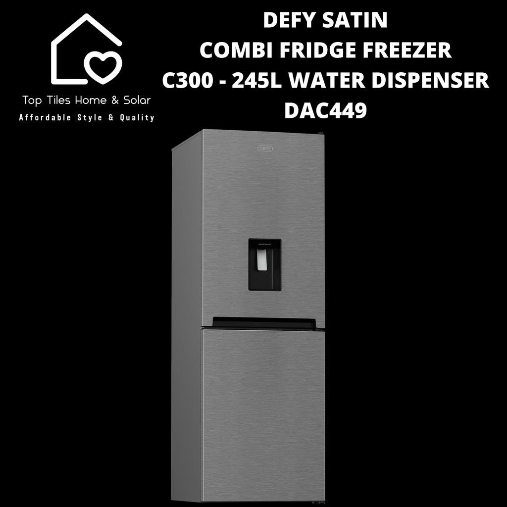 Dac449 Defy Satin Combi Fridge Freezer C300 - 245L Water Dispenser DAC449 ...