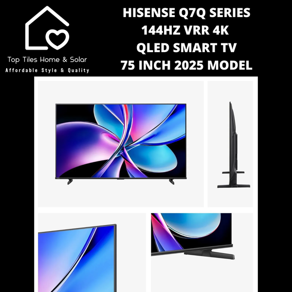 Hisense Q7Q Series 144Hz VRR 4K QLED Smart TV - 75 Inch 2025 Model