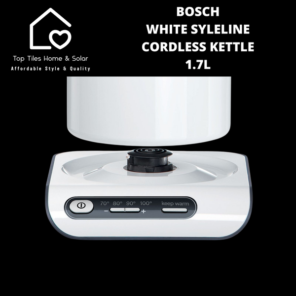 Bosch White SyleLine Cordless Kettle - 1.7L