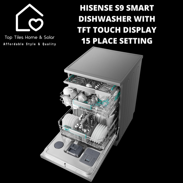 Hisense S9 Smart Dishwasher with TFT Touch Display - 15 Place Setting