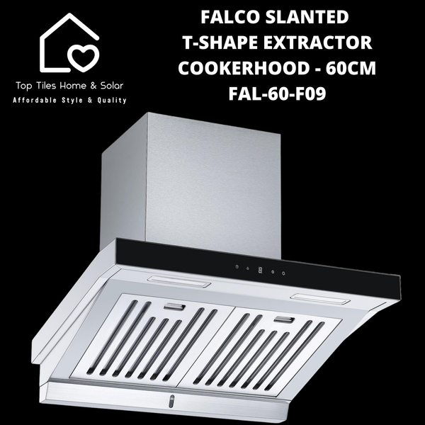Falco Slanted T-Shape Extractor Cookerhood - 60cm FAL-60-F09