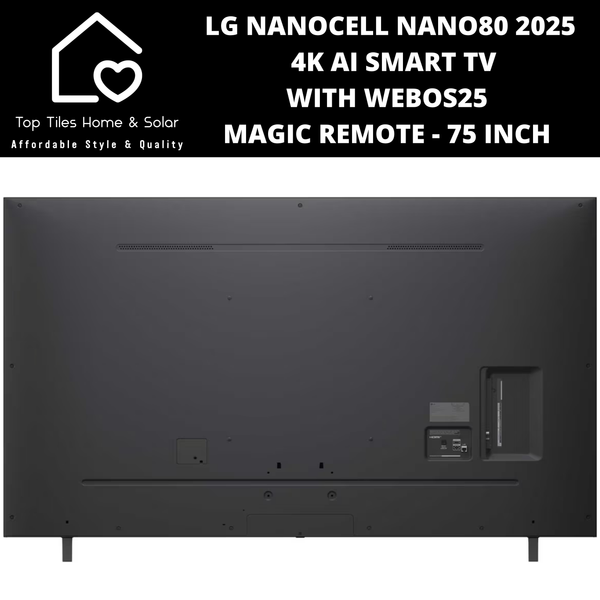 LG NanoCell NANO80 4K AI Smart TV with webOS25 Magic Remote 2025 - 75 Inch