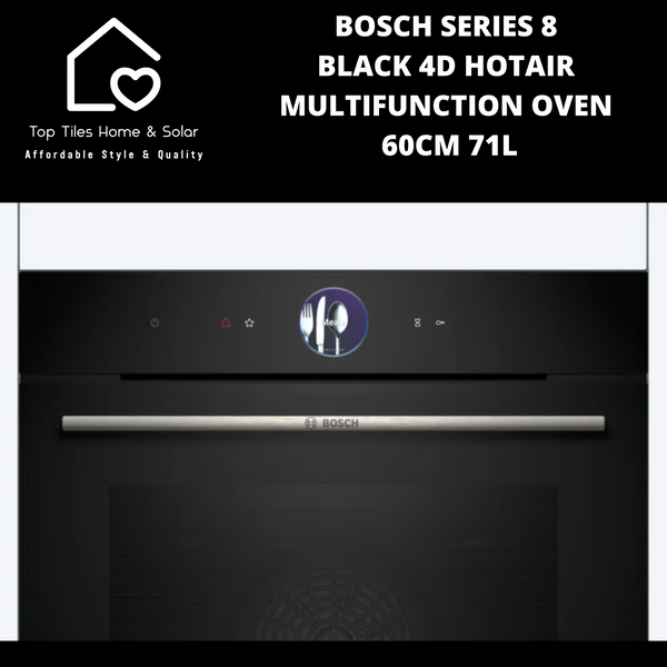 Bosch Series 8 - Black 4D HotAir Multifunction Oven - 60cm 71L